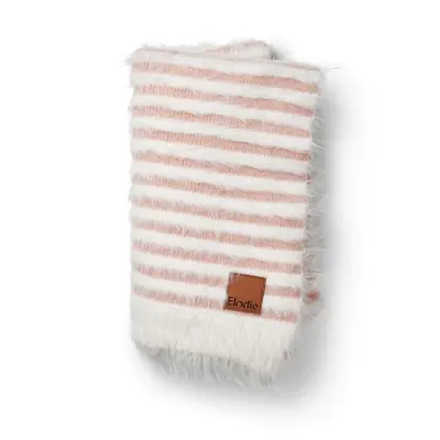 Elodie Details furry knit blanket, faded rose