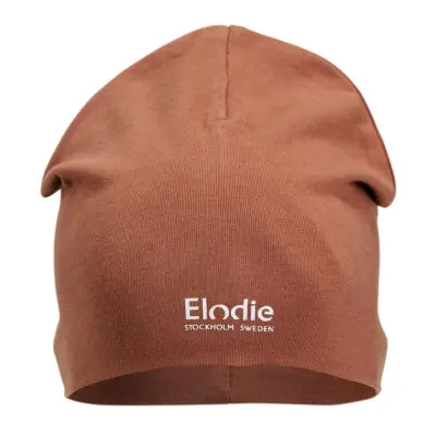 Elodie Details logo beanie burned clay, 6-12m
