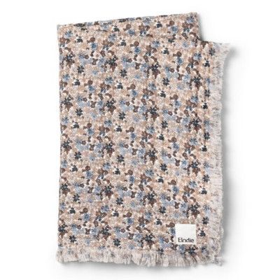 Elodie Details mjuk bomullsfilt, blue garden light