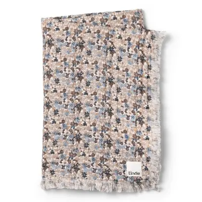 Elodie Details mjuk bomullsfilt, blue garden light