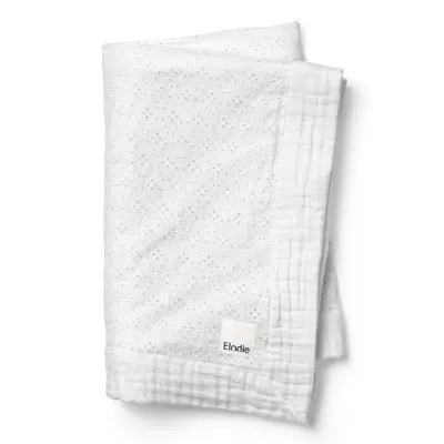 Elodie Details mjuk bomullsfilt, embroidery anglaise