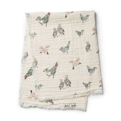 Elodie Details mjuk bomullsfilt, feathered friend