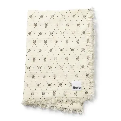 Elodie Details mjuk bomullsfilt, monogram
