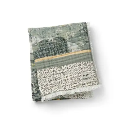 Elodie Details mjuk bomullsfilt, William Morris owl&willow