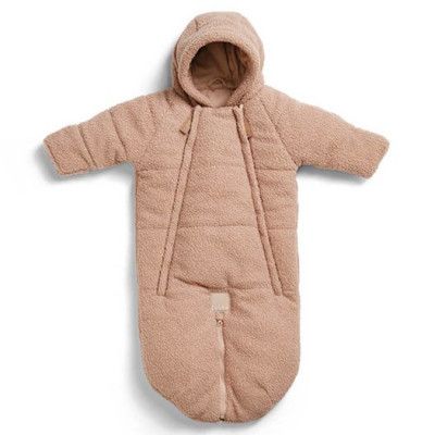 Elodie Details overall 0-6 mån, pink bouclé