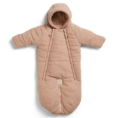 Elodie Details overall 0-6 mån, pink bouclé