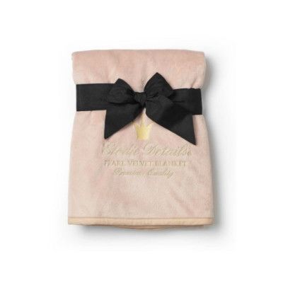 Elodie Details pärlsammetfilt, powder pink, powder pink