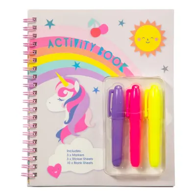 Aktivitetsbok Unicorn med Stickers