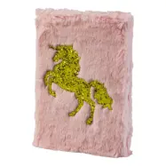 Anteckningsbok Plysch Gold Unicorn