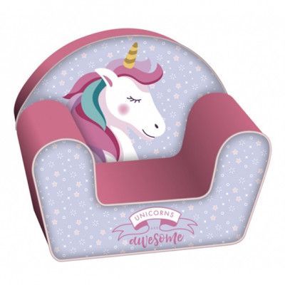 Arditex - Stol - Unicorn Girls 52 Cm Foam/Wood Rosa/Blå