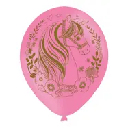 Ballonger Enhörningshuvud Rosa - 6-pack