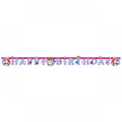 Banderoll Unicorn Rainbow 180 cm