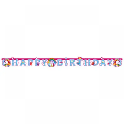 Banderoll Unicorn Rainbow 180 cm