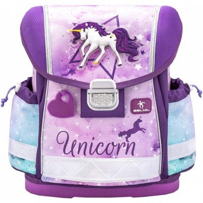 Belmil - Ryggsäcks Set - Unicorn Junior 19 Liter Lila/Rosa