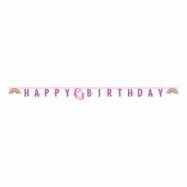 Bokstavsgirlang Happy Birthday Unicorn