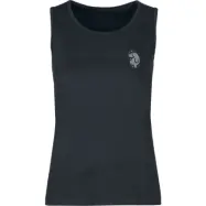 Chubby Unicorn - Enhörning Linnen - Grummeleinhorn - S XXL - för Dam - svart