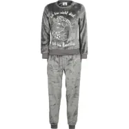 Chubby Unicorn - Enhörning Pyjamas - Ich bin nicht dick. Ich bin flauschig. - M L - för Dam - grå