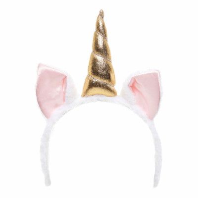 Diadem Enhörning Guld - One size