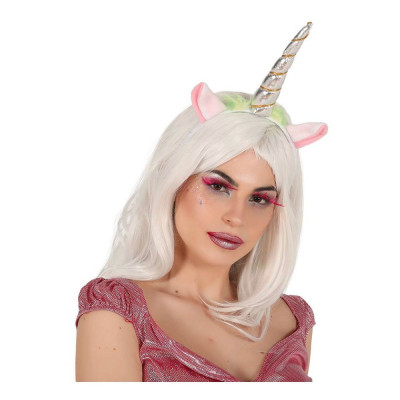 Diadem Enhörning Silver - One size