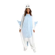 Enhörning Kigurumi Blå Maskeraddräkt - One size