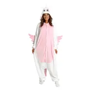 Enhörning Kigurumi Rosa Maskeraddräkt - One size