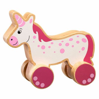 Enhörning på hjul - Träleksak - Lanka Kade