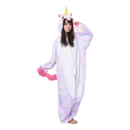 Enhörning Pastell Kigurumi - X-Large