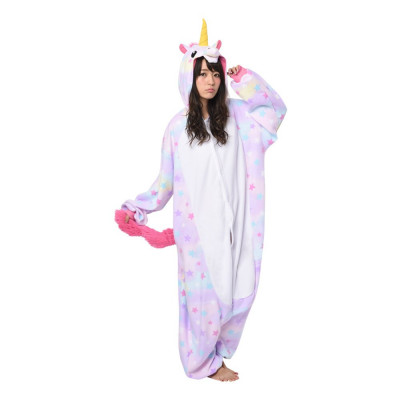 Enhörning Pastell Kigurumi - X-Large