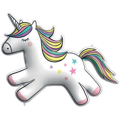 Enhörning Regnbåge Folieballong