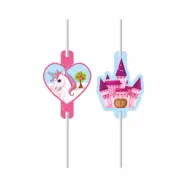 Enhörning Slott Sugrör 4-pack