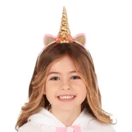 Enhörningshorn Guld på Diadem