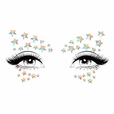 Face Jewels Stjärnor