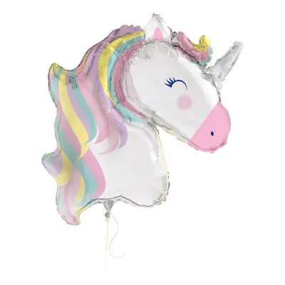 Folieballong Enhörning Lila