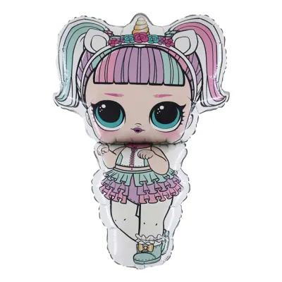 Folieballong LOL- Surprise Unicorn Shape