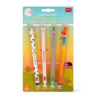 Gelpenna med utsuddbart bläck 4-pack Farm Sweet Farm - Leksaksaffären -  Leksaksaffären