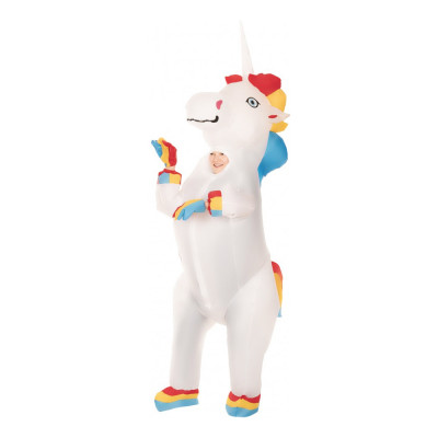 Gigantisk Enhörning Barn Maskeraddräkt - One size
