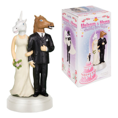 Häst & Enhörning Tårtprydnad