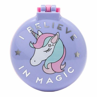Hårborste med Spegel Unicorn