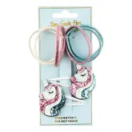 Hårsnoddar Unicorn Glitter Set