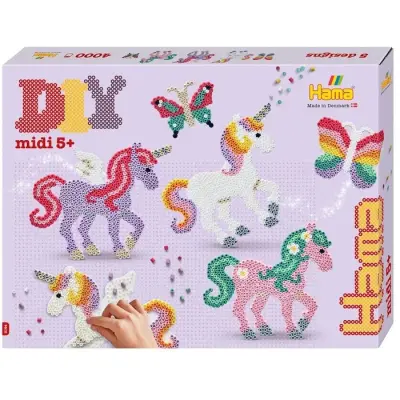 Hama Midi Gift Box Starlight Hästar 4000st - Hama -  Leksaksaffären