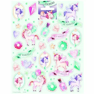 Klistermärke Unicorn / Enhörning