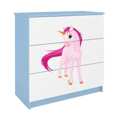 Kocot Kids Byrå - Babydreams Blå - Unicorn