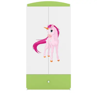 Kocot Kids Garderob Babydreams Grön - Unicorn