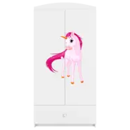 Kocot Kids Garderob Babydreams Vit - Unicorn