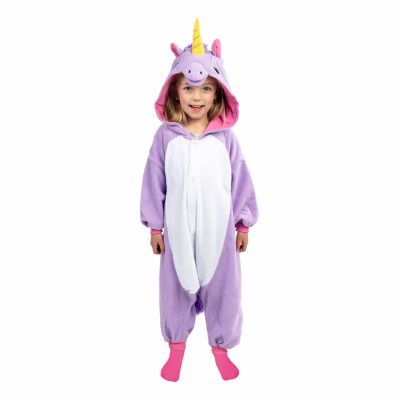 Lila Enhörning Barn Kigurumi - Medium