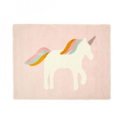 Little Louie Unicorn Barnmatta 130X170Cm (Rosa)