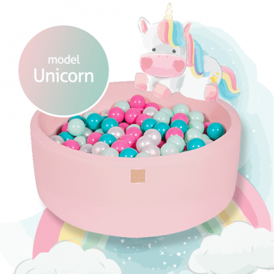 Meow Baby - Bollhav med 250 Bollar - Unicorn- 30 Cm