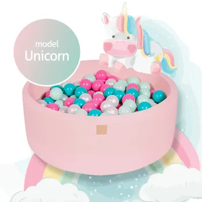 Meow Baby - Bollhav med 250 Bollar - Unicorn- 30 Cm