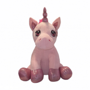 Mjuk unicorn gosedjur rosa 80cm
