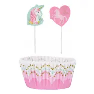 Muffinsformar med picks Unicorn Magic 48 delar